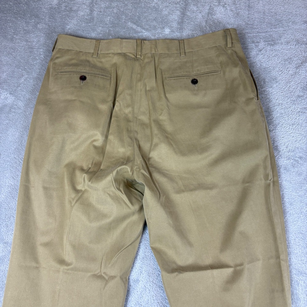Polo Ralph Lauren Pants Mens 36 (Fits 38x31) Straight Chino Tan Khaki Business - Picture 5 of 11